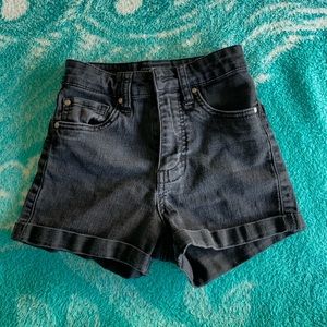 Black High Waisted Shorts.
